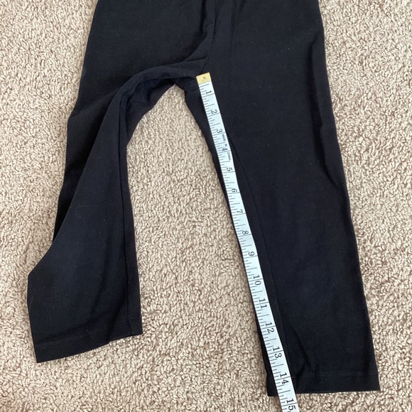 3/$15 🛍️ Cat & Jack black stretch Capri legging girls M 7/8 simple solid basic - Picture 6 of 7